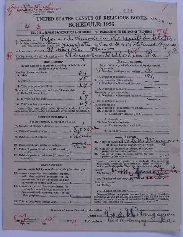 Scan of Reformed Church in the United States: 111