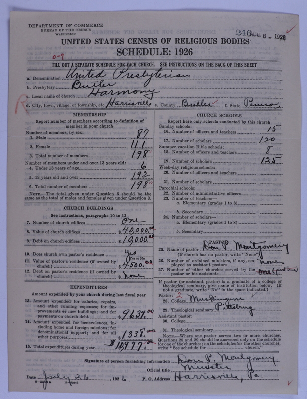 Scan of United Presbyterian Church of North America: 246