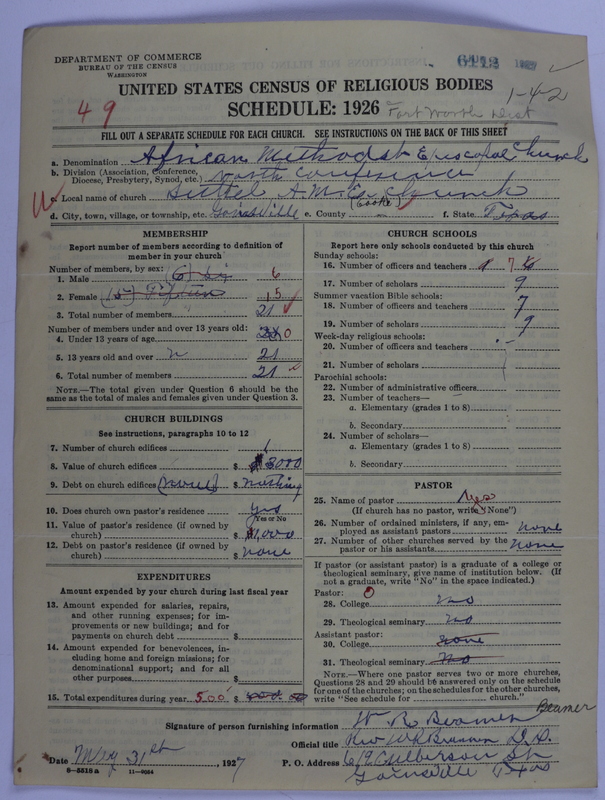Scan of African Methodist Episcopal Church: 6112