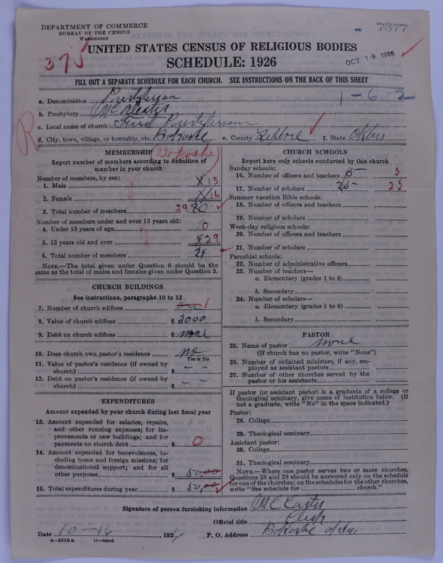 Scan of Presbyterian Church in the United States of America: 7377
