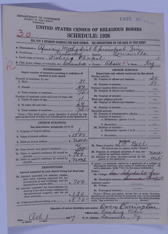Scan of African Methodist Episcopal Zion Church: 1553