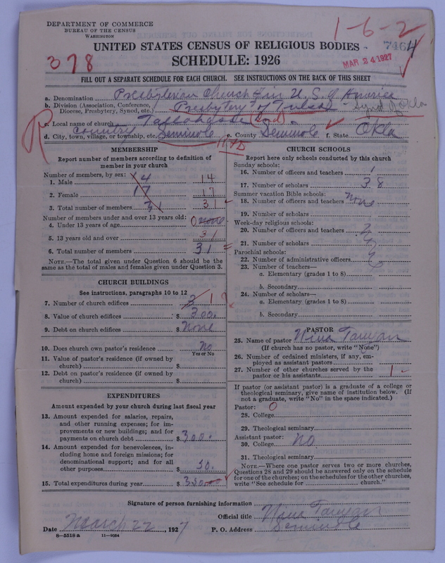 Scan of Presbyterian Church in the United States of America: 7464