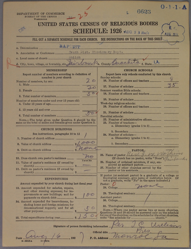Scan of Negro Baptists: 6623