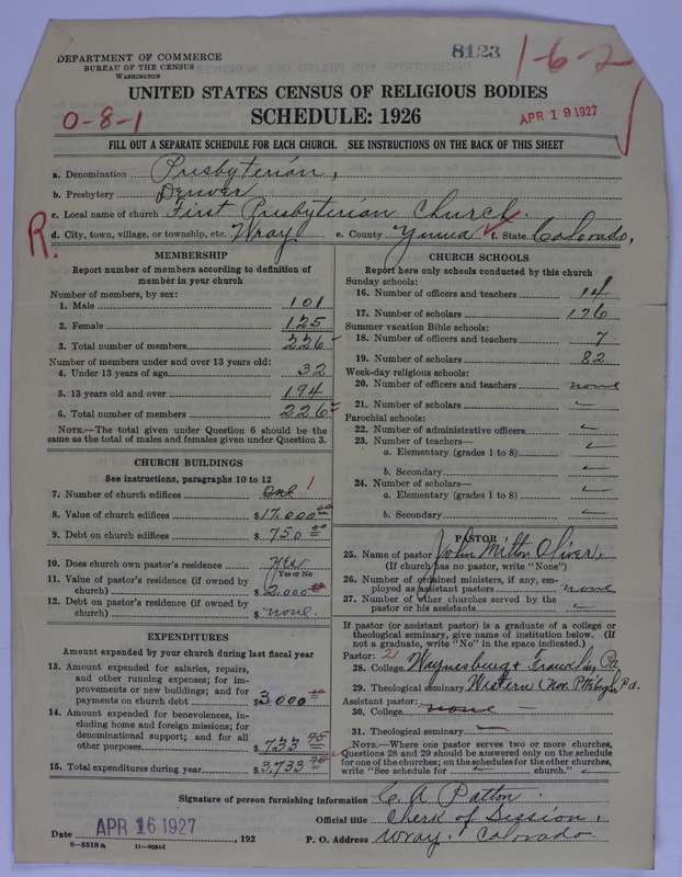 Scan of Presbyterian Church in the United States of America: 8123
