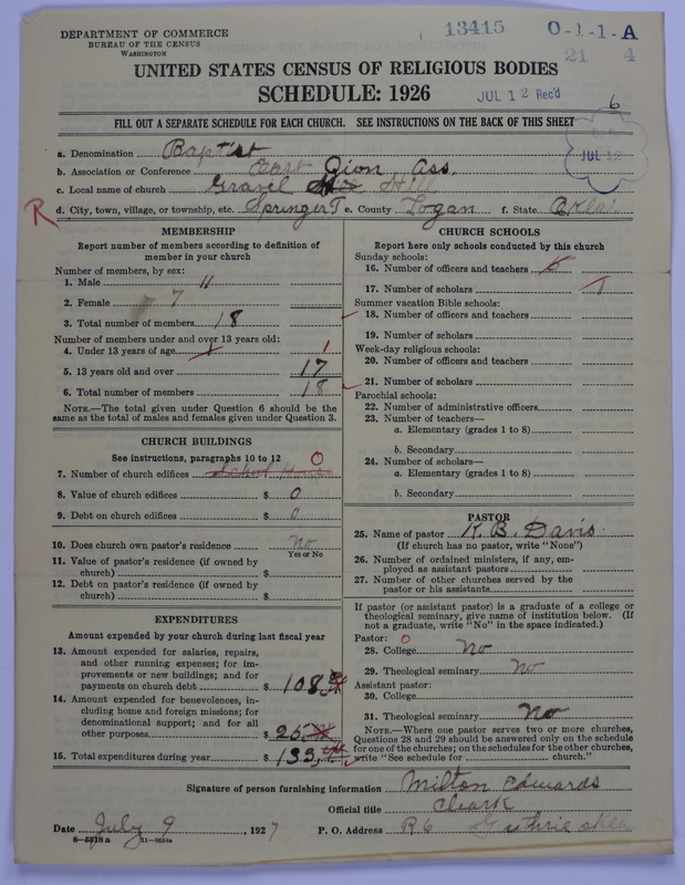Scan of Negro Baptists: 13415