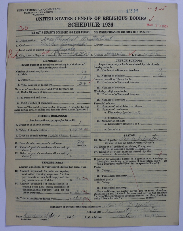 Scan of Methodist Protestant Church: 1236
