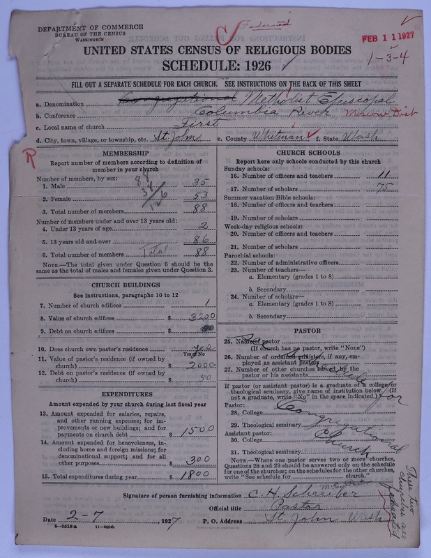 Scan of Federated Churches: