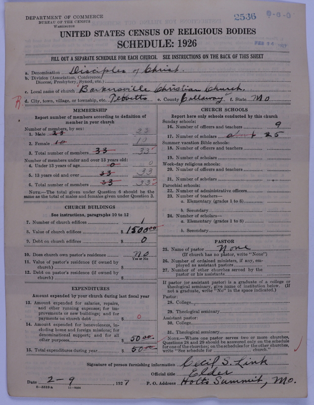 Scan of Disciples of Christ: 2536