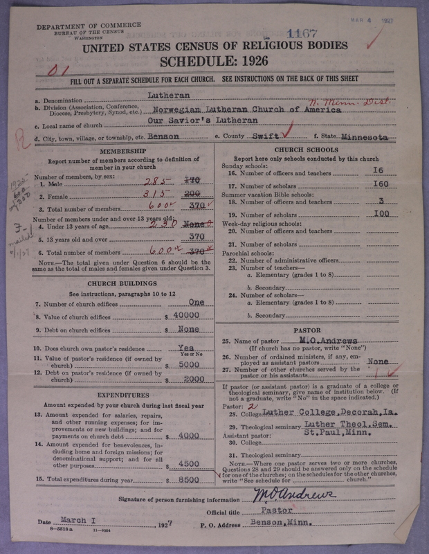 Scan of Norwegian Lutheran Church of America: 1167