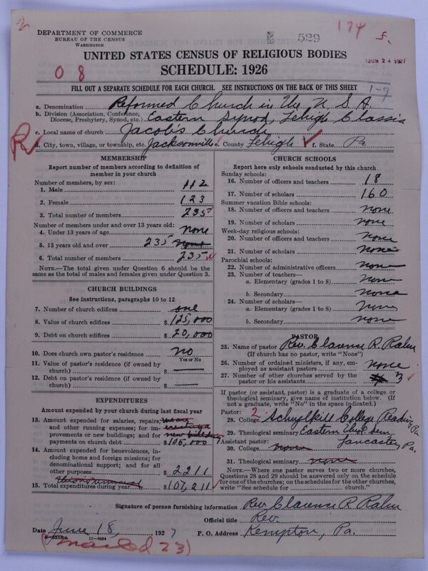 Scan of Reformed Church in the United States: 528