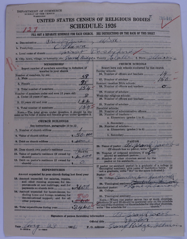 Scan of Presbyterian Church in the United States of America: 3646