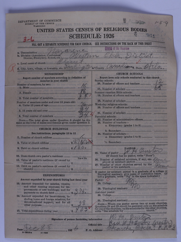 Scan of Church of the Nazarene: 941