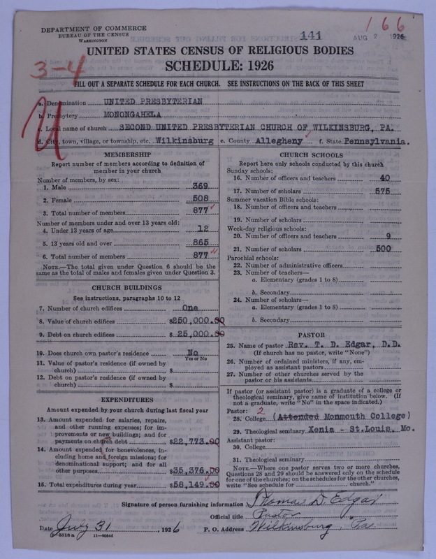 Scan of United Presbyterian Church of North America: 141