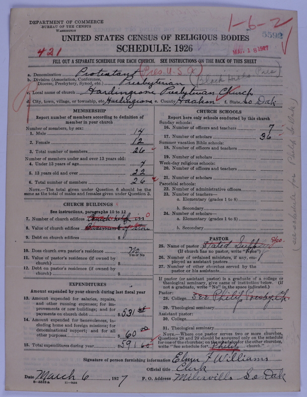 Scan of Presbyterian Church in the United States of America: 5592
