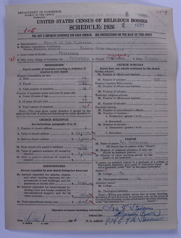 Scan of Church of the Nazarene: 607