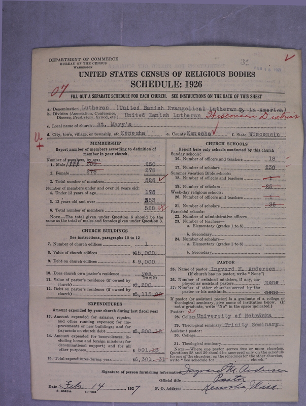 Scan of United Danish Evangelical Lutheran Church in America: 31