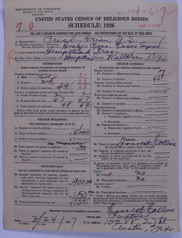 Scan of Presbyterian Church in the United States: 3431