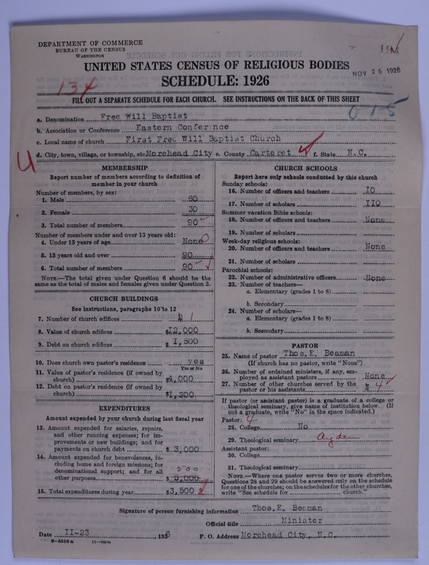 Scan of Free Will Baptists: 194