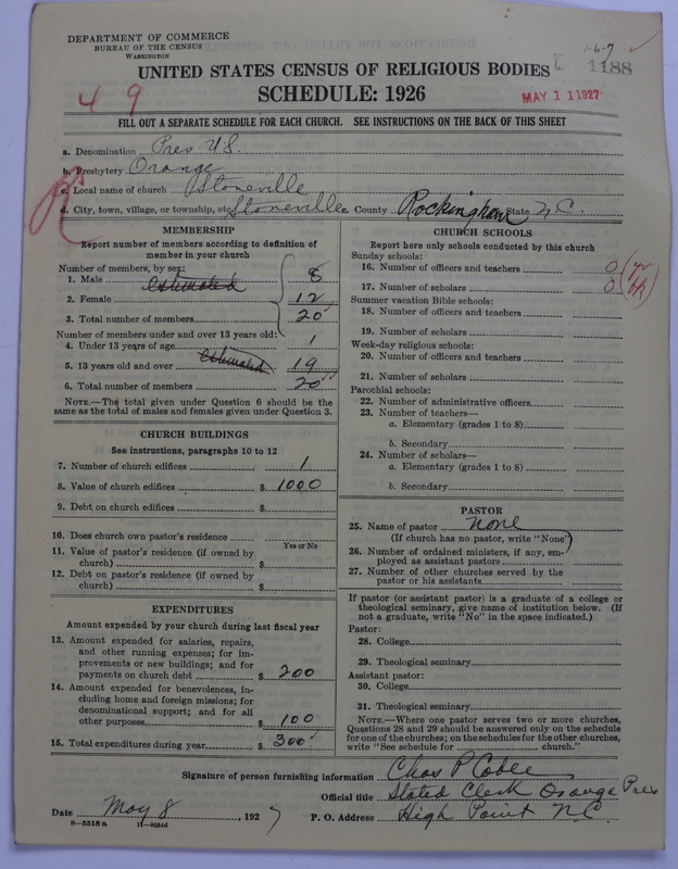 Scan of Presbyterian Church in the United States: 1188