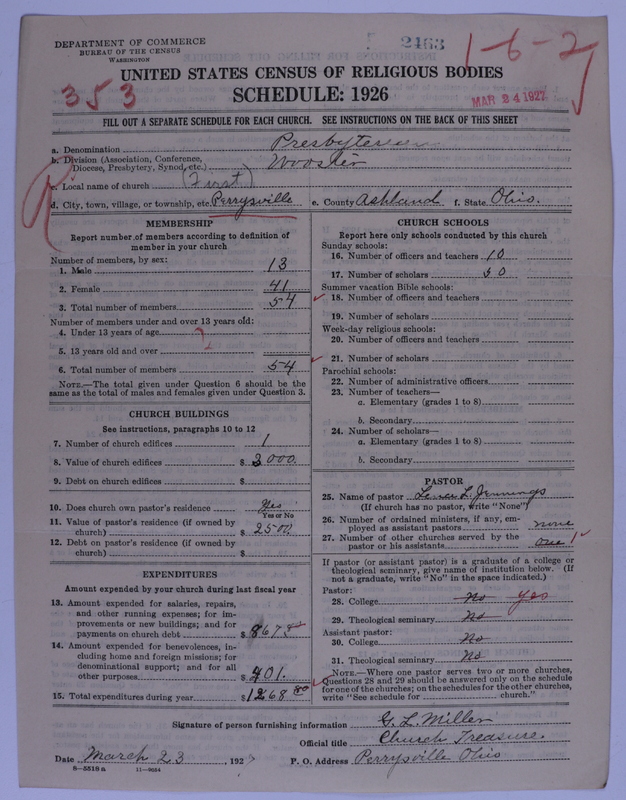 Scan of Presbyterian Church in the United States of America: 2463