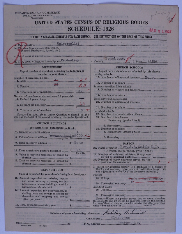 Scan of Universalist Church: 45