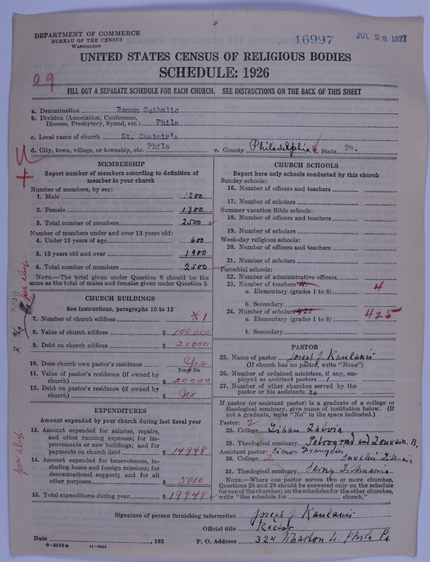 Scan of Roman Catholic Church: 16997