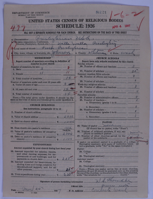 Scan of Presbyterian Church in the United States of America: 8421