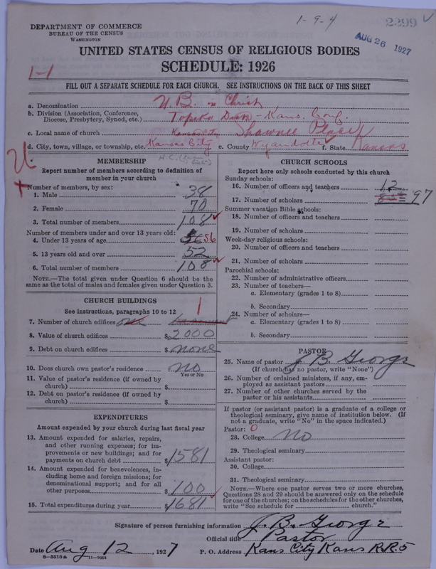Scan of Church of the United Brethren in Christ: 2299