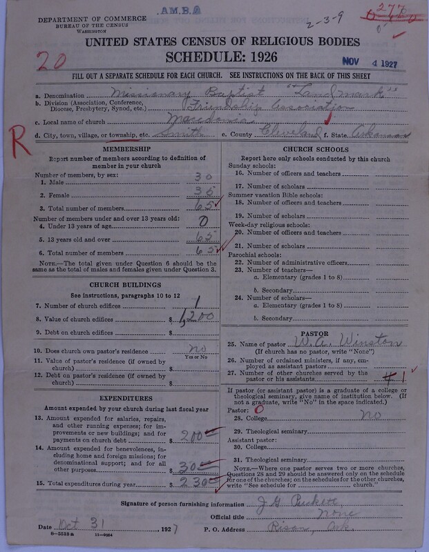 Scan of Landmark Baptist of America: 277