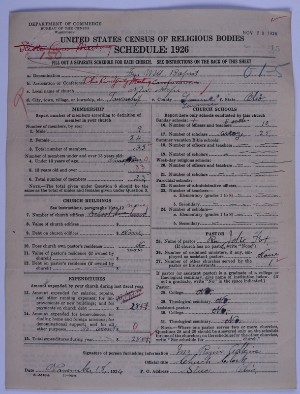 Scan of Free Will Baptists: 15
