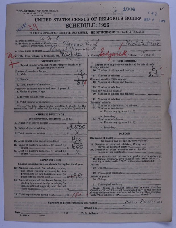 Scan of African Methodist Episcopal Church: 1004