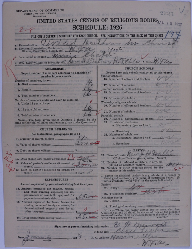 Scan of Church of the United Brethren in Christ: 2723