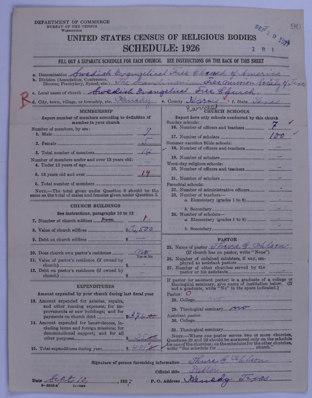 Scan of Swedish Evangelical Free Church of the United States of America: 90