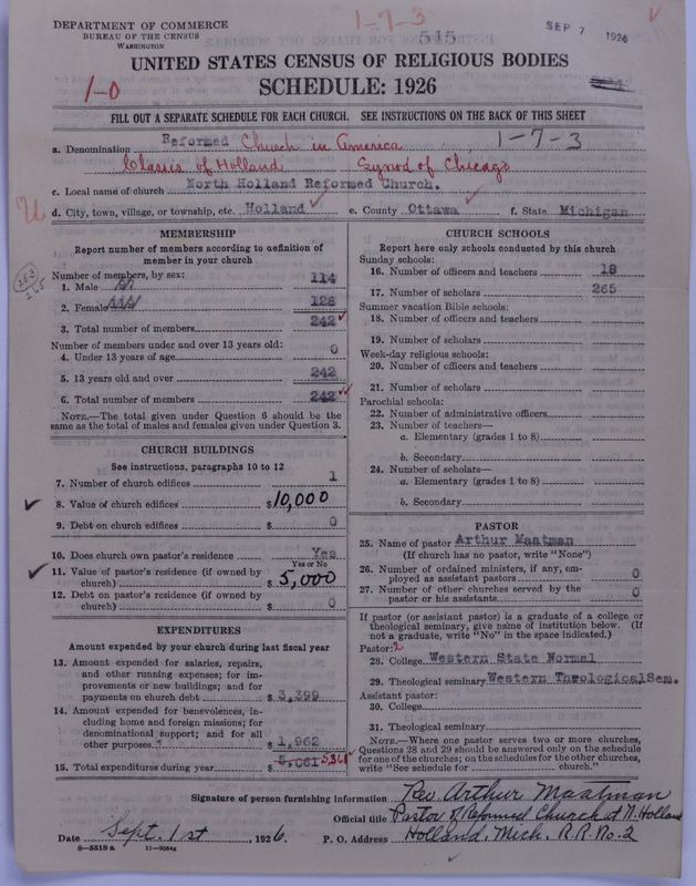 Scan of Reformed Church in America: 545