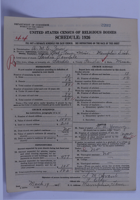 Scan of African Methodist Episcopal Zion Church: 2202