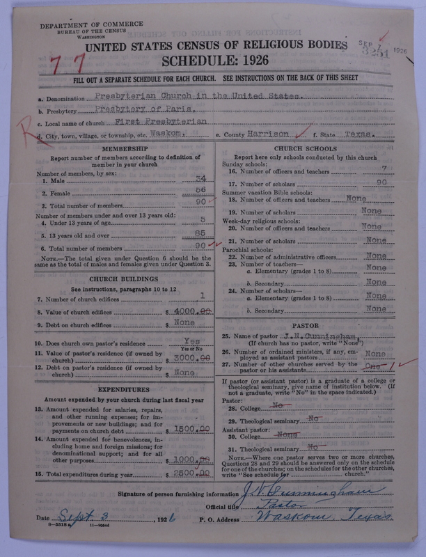 Scan of Presbyterian Church in the United States: 3251