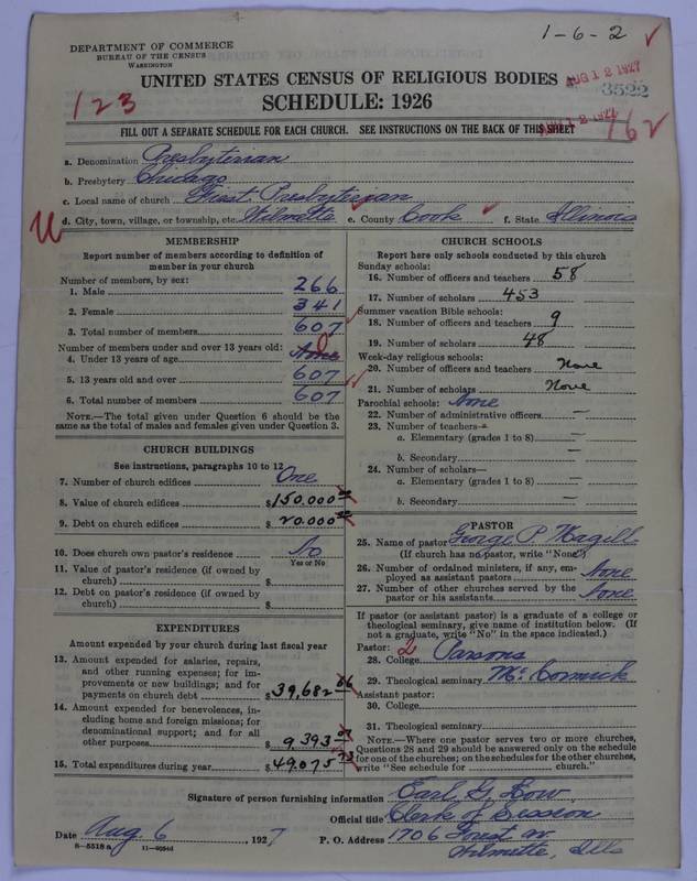 Scan of Presbyterian Church in the United States of America: 3522