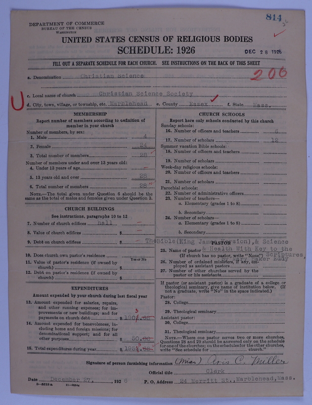 Scan of Church of Christ, Scientist: 814