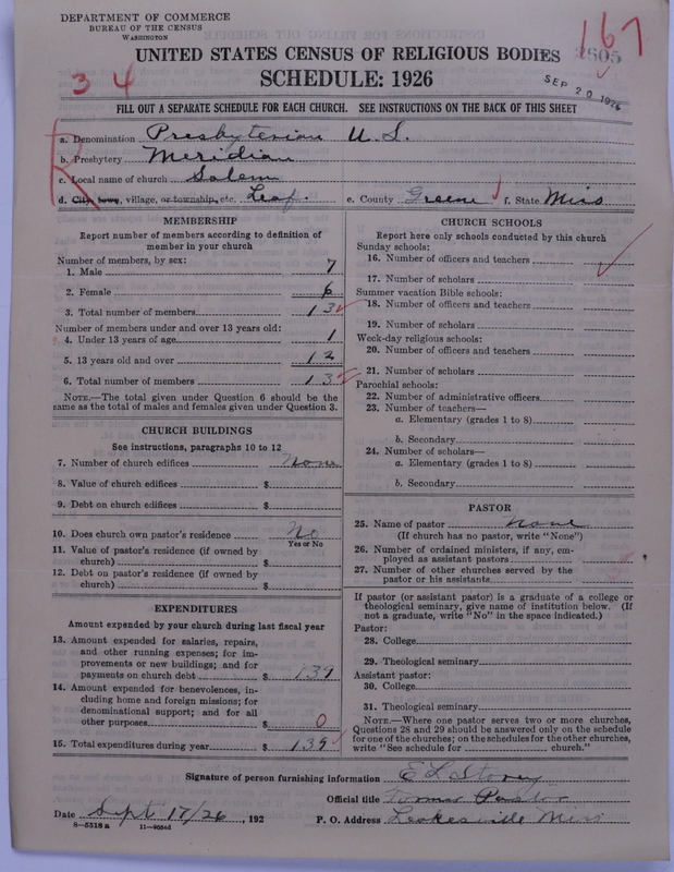 Scan of Presbyterian Church in the United States: 2605
