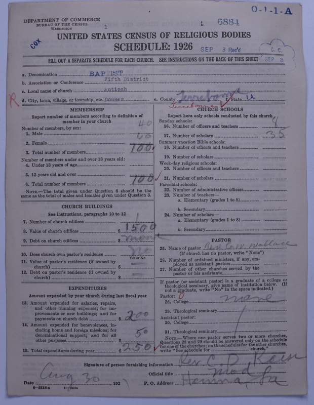 Scan of Negro Baptists: 6884