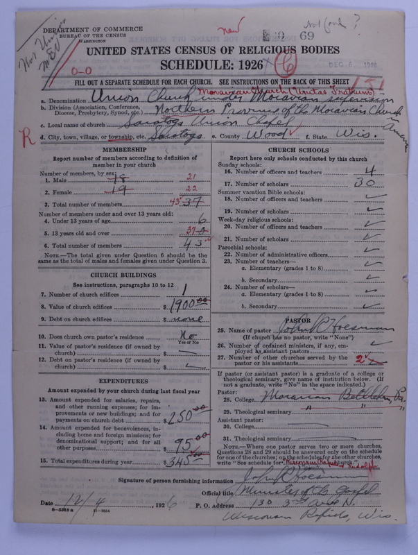 Scan of Moravian Church in America: 69