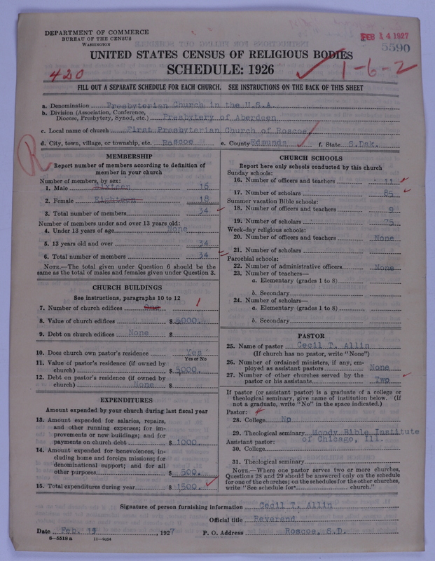 Scan of Presbyterian Church in the United States of America: 5590