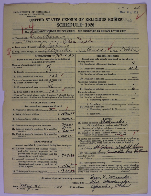 Scan of Evangelical Lutheran Synodical Conference of America: Evangelical Lutheran Synod of Missouri, Ohio, and Other States: 3249