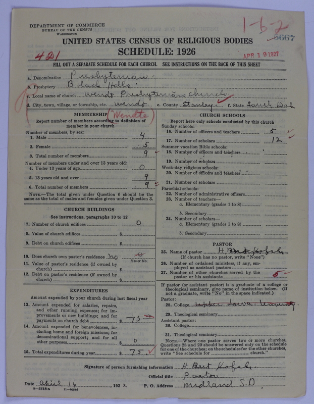 Scan of Presbyterian Church in the United States of America: 5667