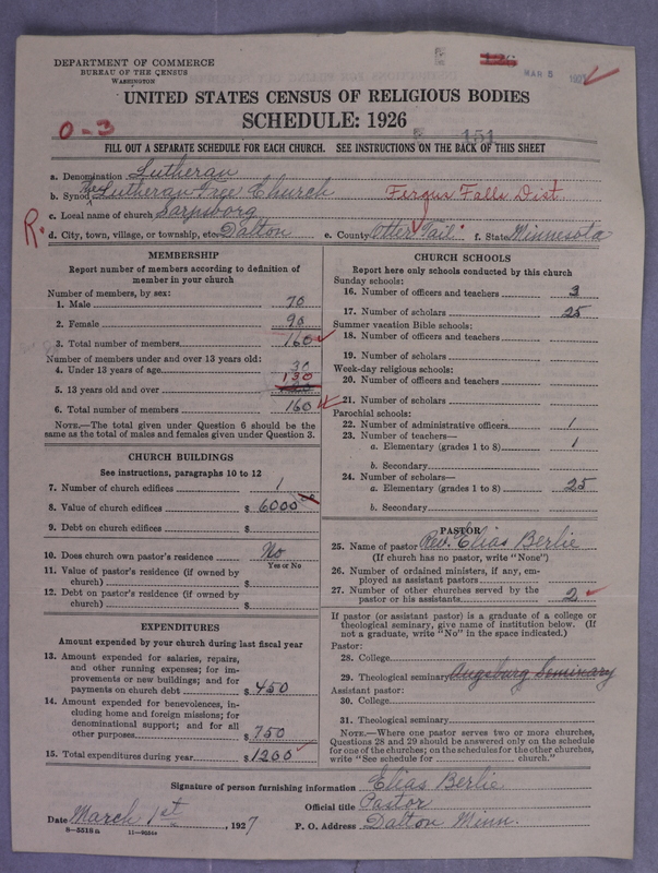 Scan of Lutheran Free Church: 151