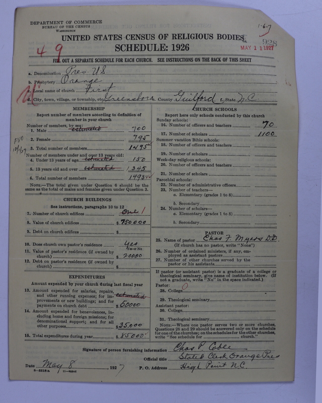 Scan of Presbyterian Church in the United States: 928