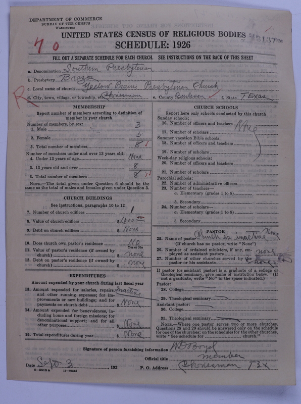 Scan of Presbyterian Church in the United States: 3137