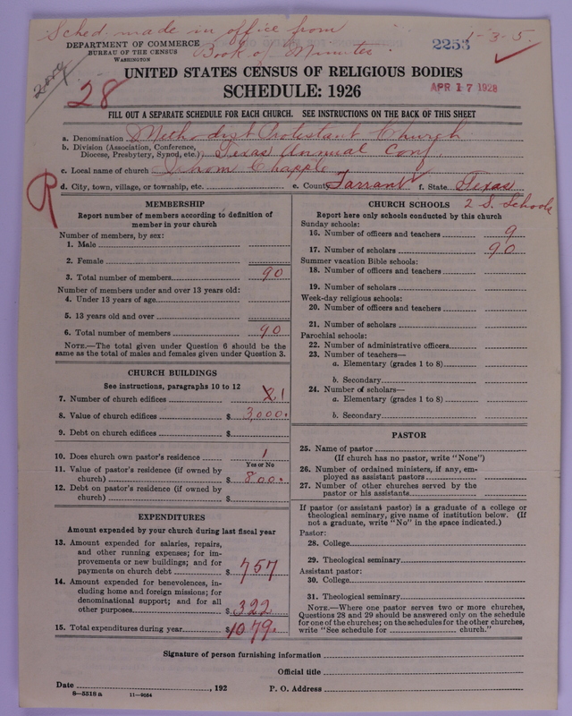 Scan of Methodist Protestant Church: 2253