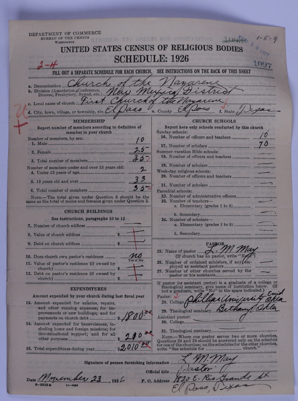 Scan of Church of the Nazarene: 1097