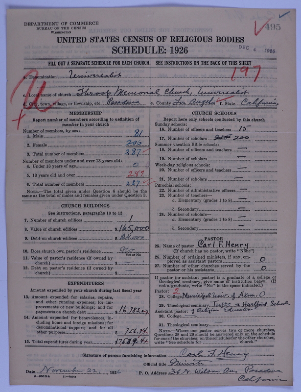 Scan of Universalist Church: 495